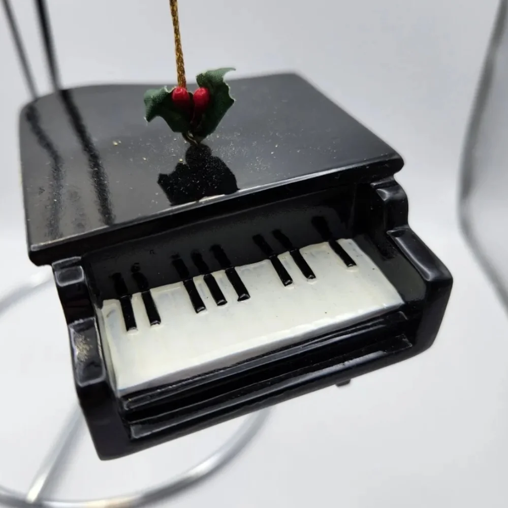 Christmas Ornament, Grand Piano, Black Piano, Musical Instrument